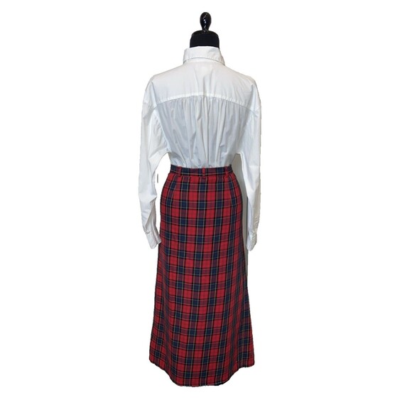 Vintage Bechamel Christmas plaid, maxi skirt size 14 - Picture 2 of 14